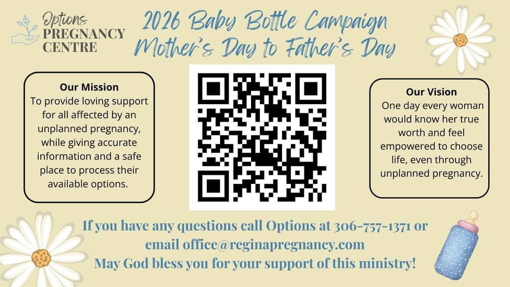Options Pregnancy Centre - 2026 Baby Bottle Campaign